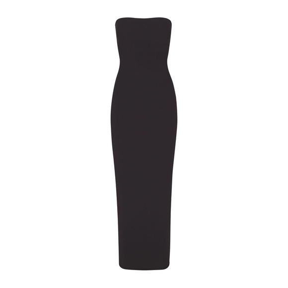 SKIMS Fits EVERYBODY Tube Strapless Long Maxi Dress Onyx Black S Small New NWT - Picture 2 of 6